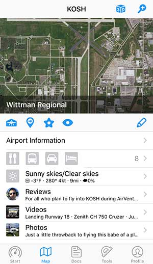 Get comprehensive airport information: Aviation weather with METAR / TAF, NOTAM and reviews. Complements IFR and VFR flight planning.