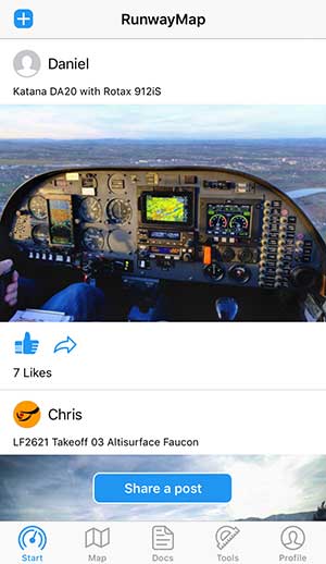 Share your flight experiences with other pilots